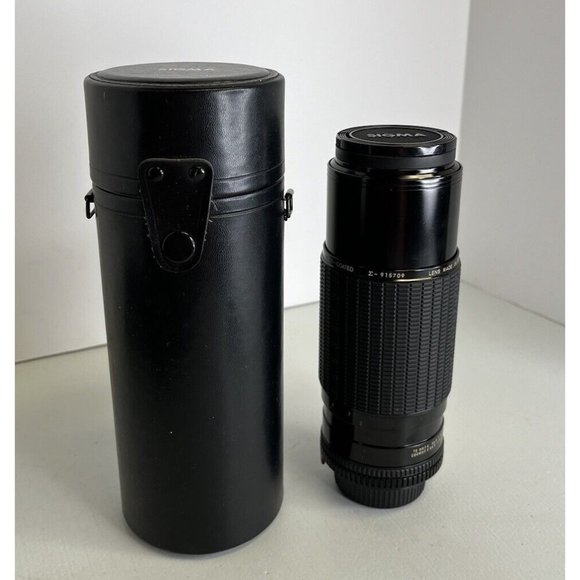 Sigma Zoom-8 Lens 1: 4-5 F=75-250mm Zoom Multi Coated Made In Japan 915709 Case - Picture 1 of 13